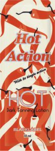 hot action blacklabel лосьон с сильным тингл эффектом ускорителями без бронзаторов для загара в солярии
