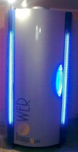 Вертикальный профессиональный турбо солярий MegaSun Tower Classic бу  харьков киев 